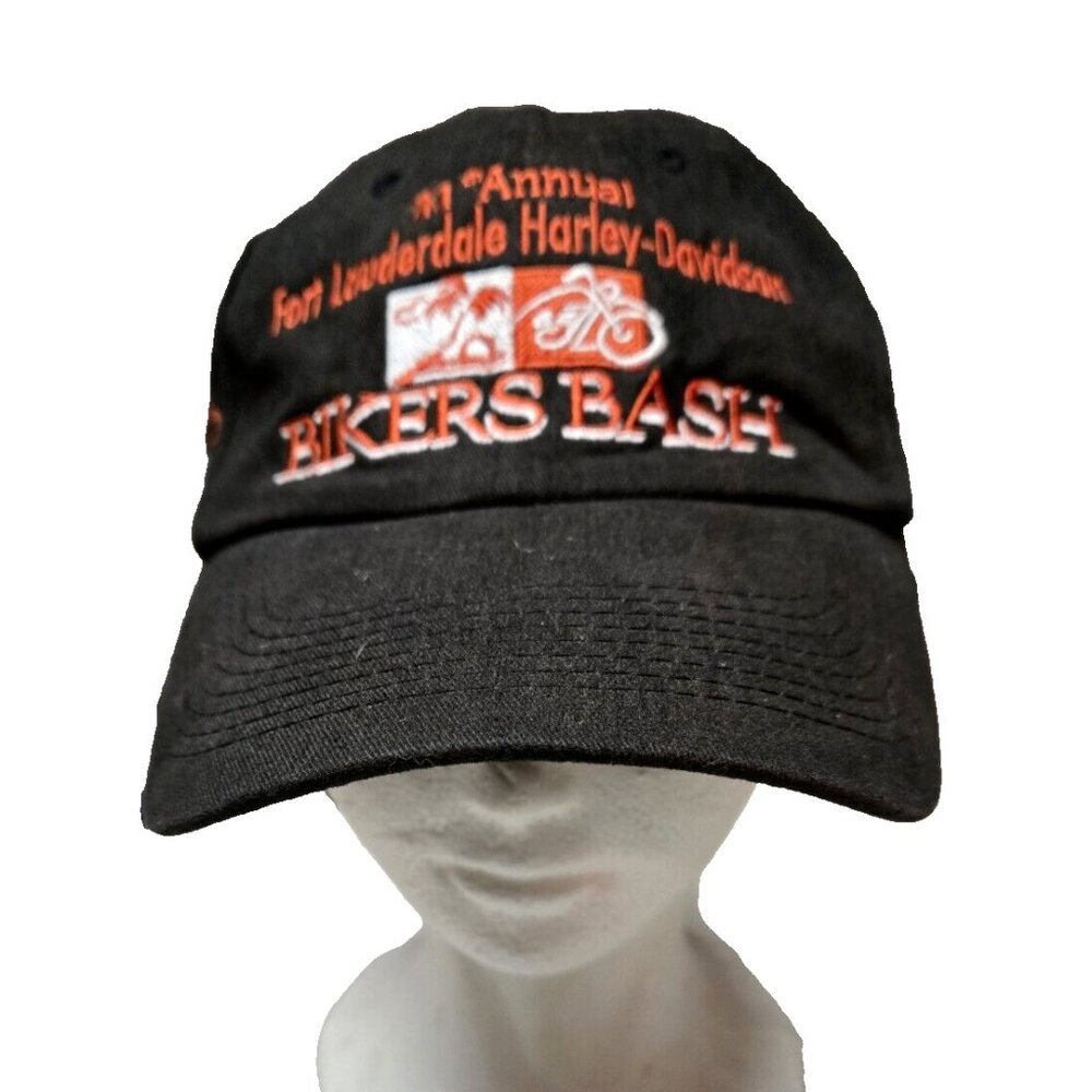 HARLEY DAVIDSON 11TH Fort Lauderdale Bikers Bash Motorcycle Hat Cap Black V-Twin